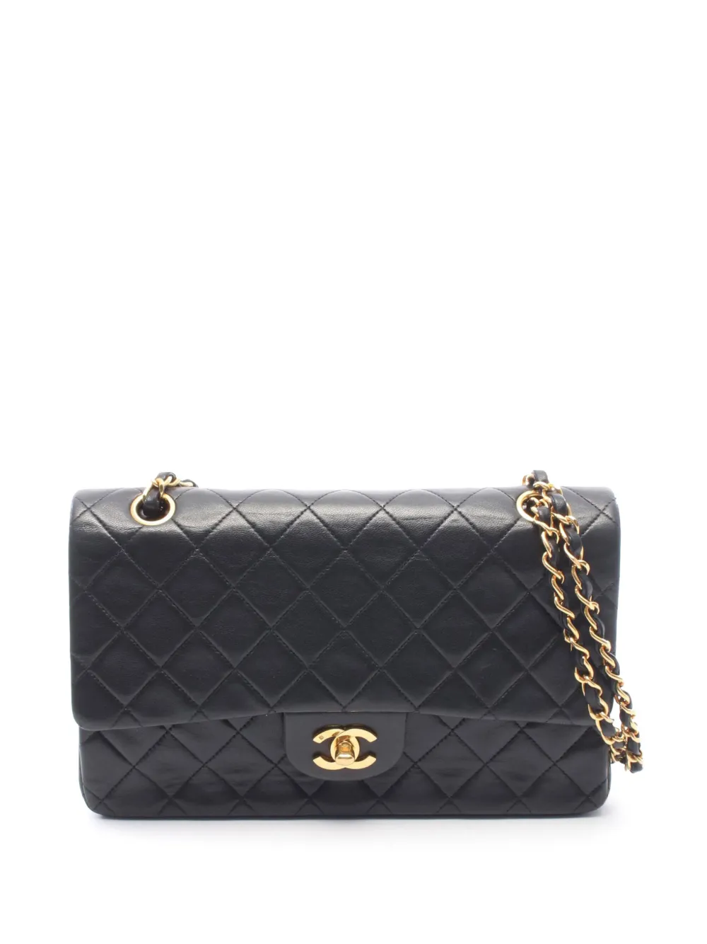 CHANEL Pre-Owned 1997-1999 Medium Classic Lambskin Double Flap shoulder bag - Black