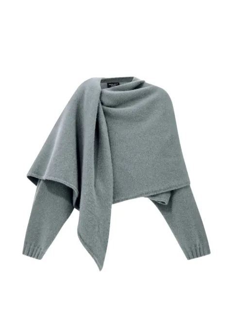 Giorgio Armani draped-detail cashmere sweater