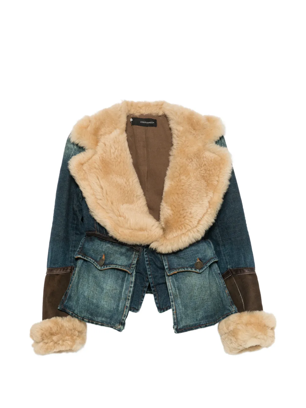 DSQUARED2 Giacca con colletto a lancia anni 2000 - Blu