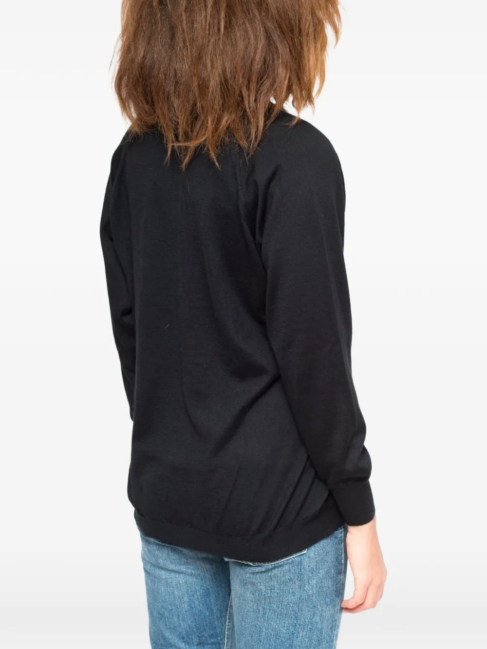 La-Rose Vest met V-hals Zwart