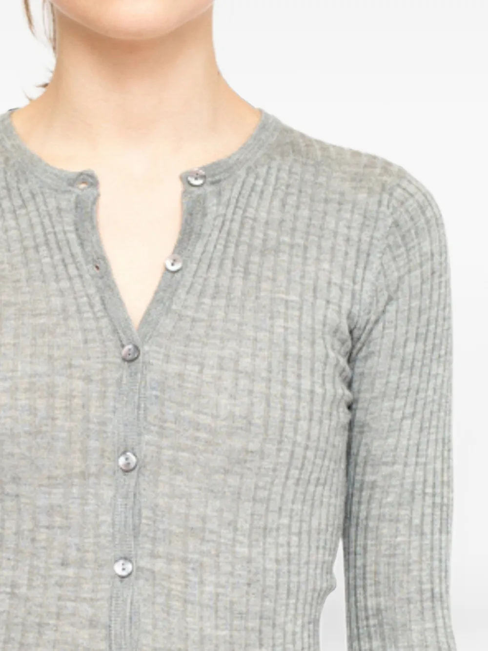 La-Rose Kasjmier vest Grijs