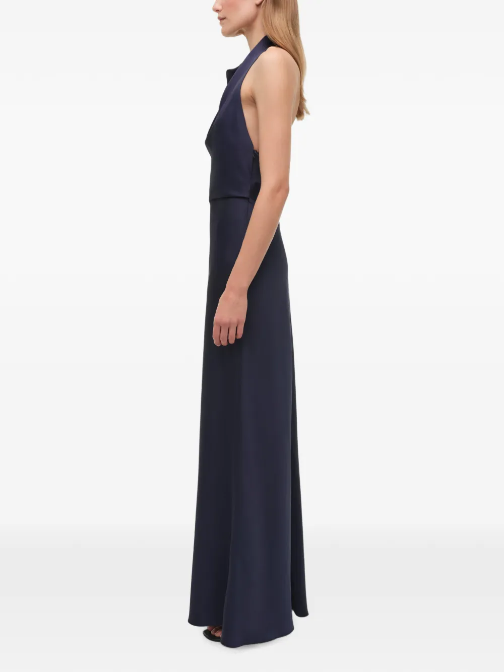 SIMKHAI Reannon gedrapeerde avondjurk Blauw