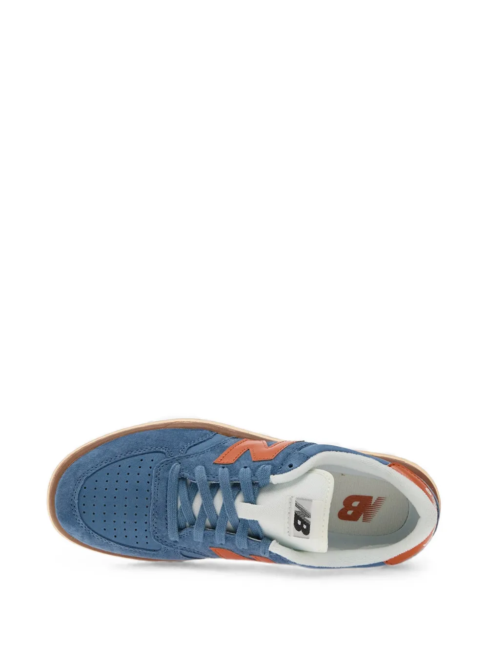New Balance T500 logo-patch sneakers Blauw