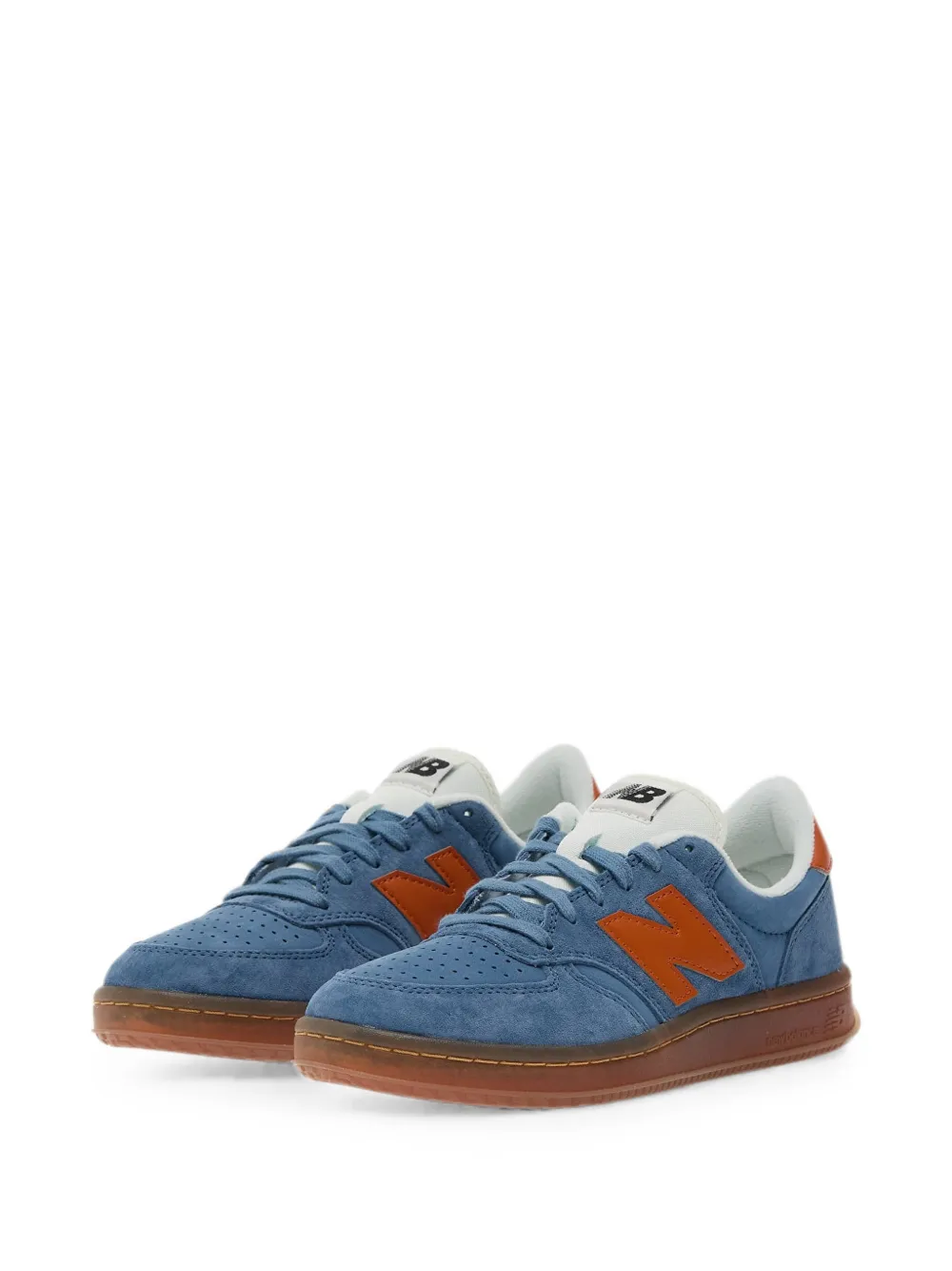 New Balance T500 logo-patch sneakers Blauw