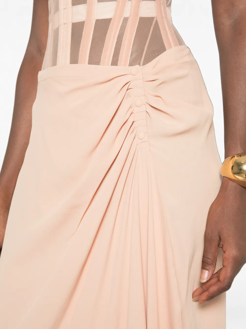 Mugler Re/edit Cirque D’hiver Skirt in Neutrals, view 5