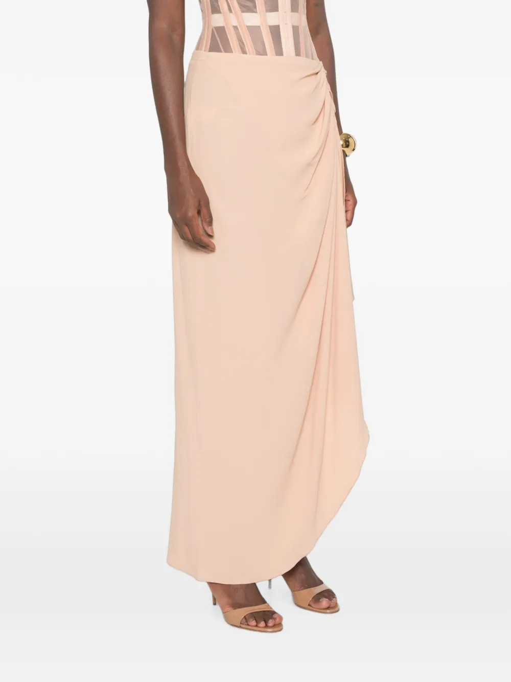 Mugler Re/edit Cirque D’hiver Skirt in Neutrals, view 3