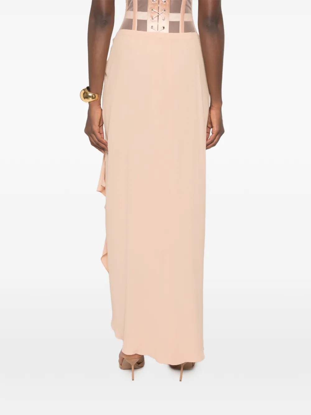 Mugler Re/edit Cirque D’hiver Skirt in Neutrals, view 4