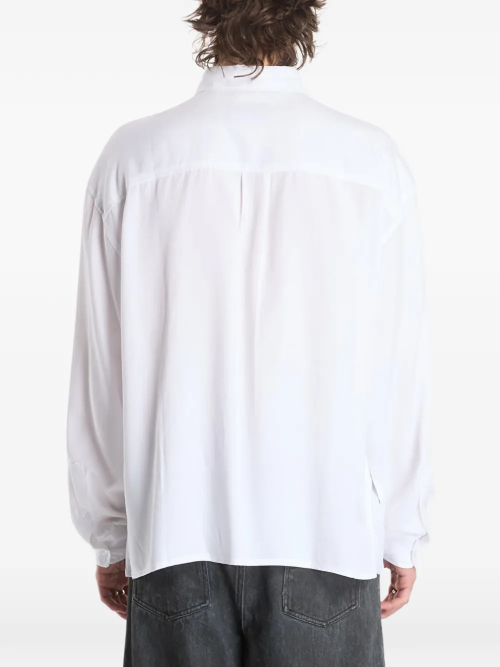 Pleasures Impact overhemd met logoprint Wit