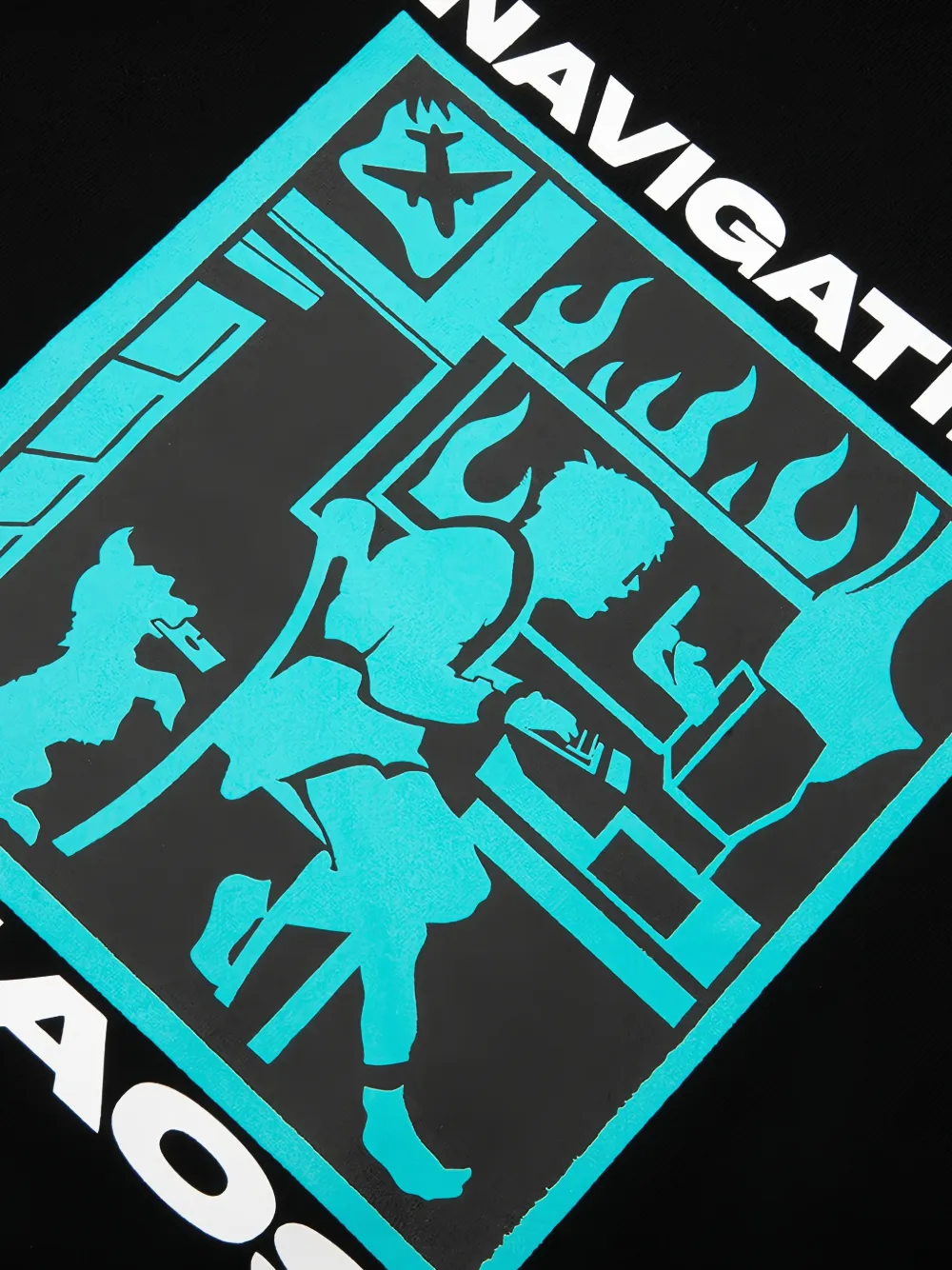 Pleasures Navigate T-shirt Zwart