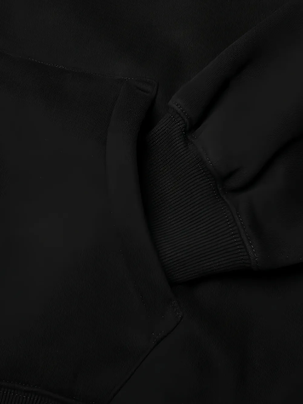 Pleasures Hoodie met rits Zwart