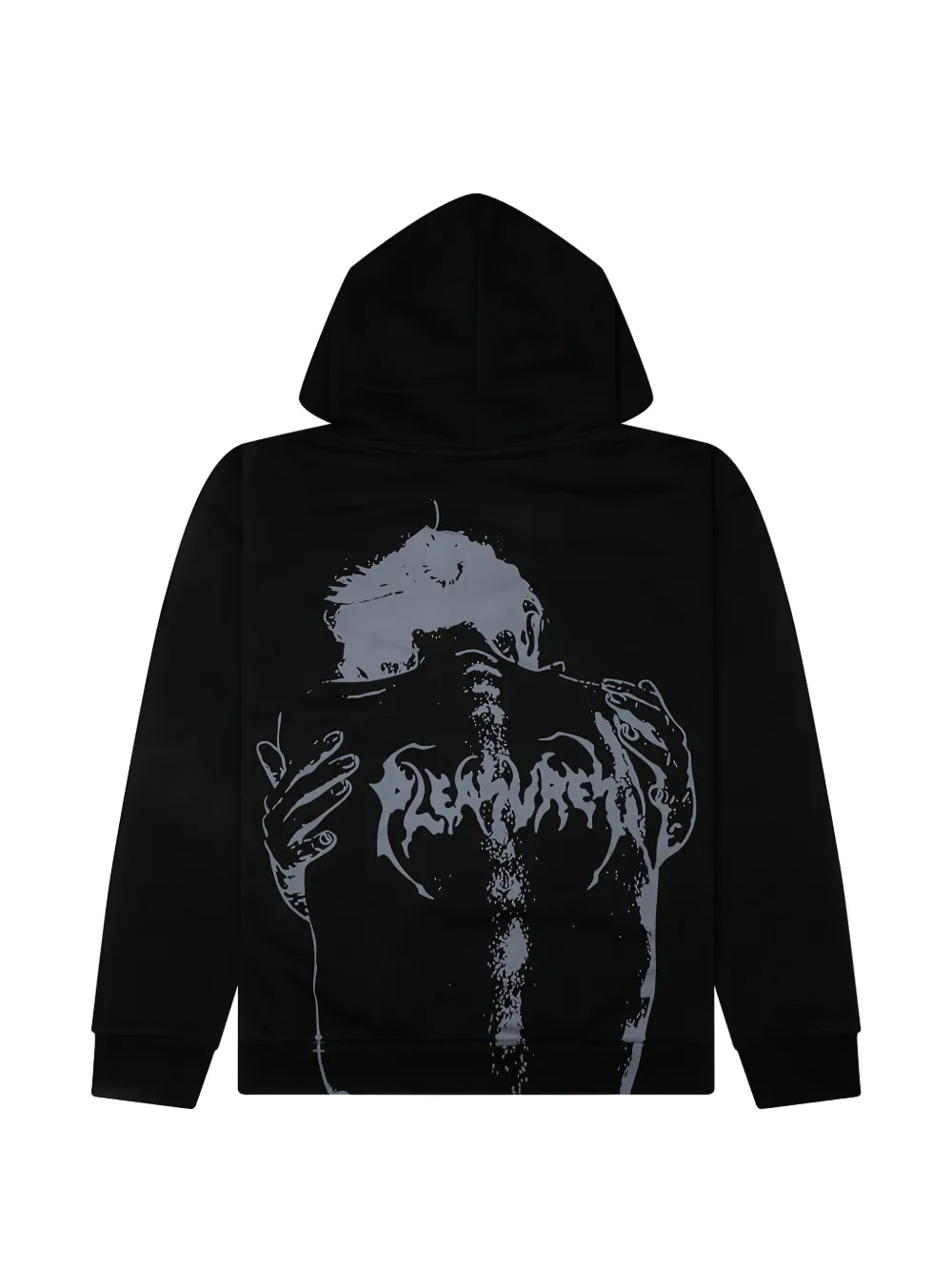 Pleasures Hoodie met grafische print Zwart