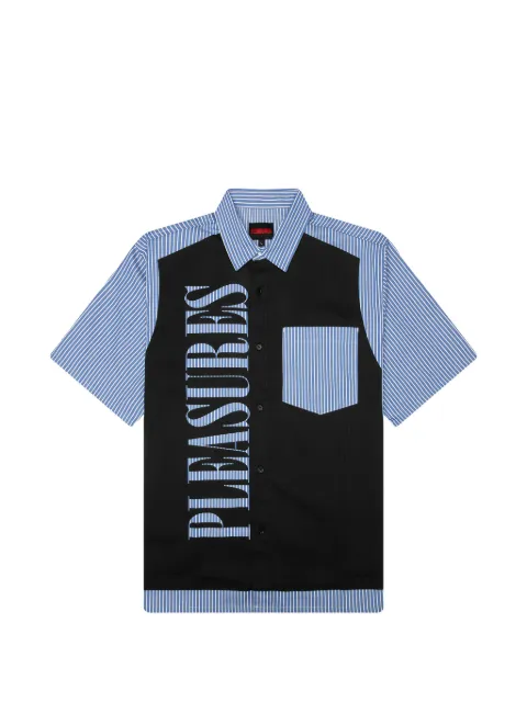 Pleasures logo-print striped shirt