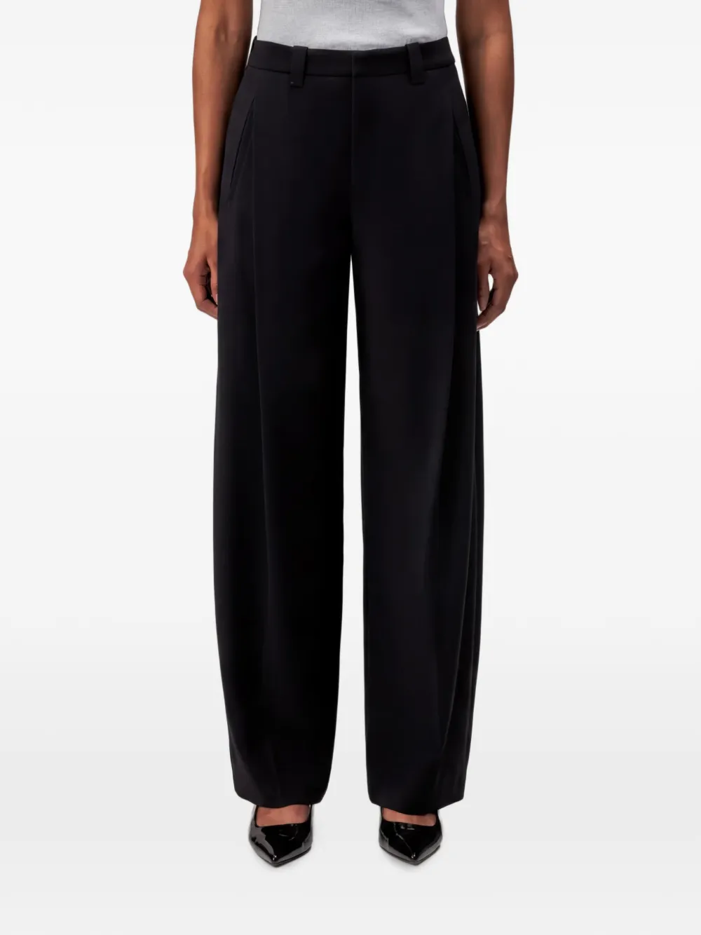 Drykorn Geplooide pantalon Zwart