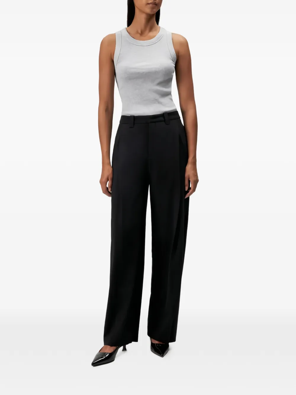 Drykorn Geplooide pantalon Zwart
