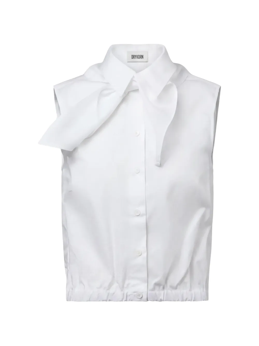 Drykorn Tiriel tie-neck sleeveless shirt - Weiß