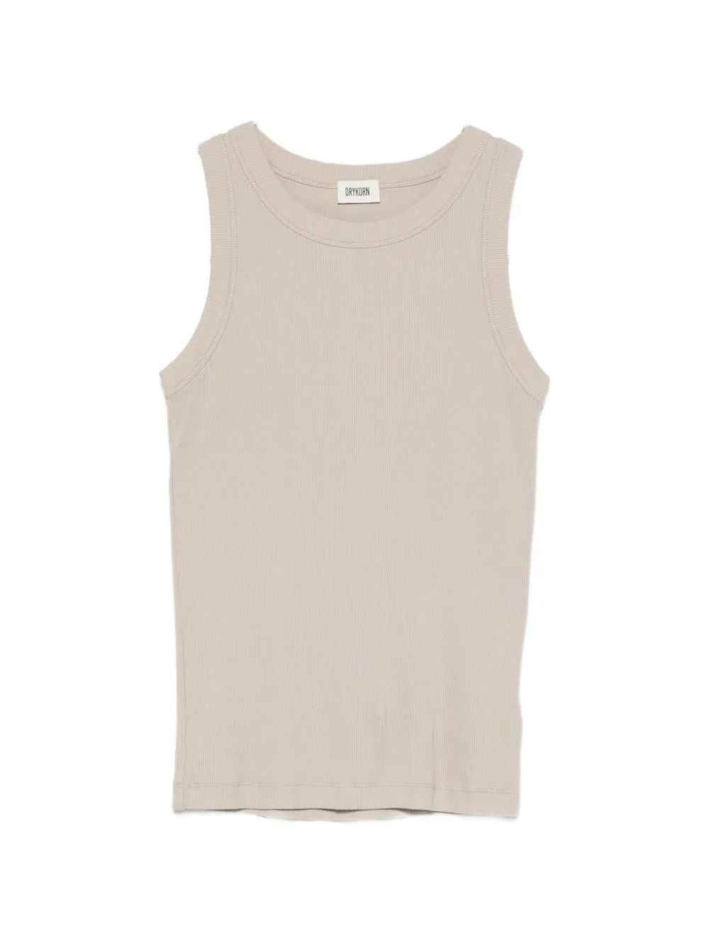 Drykorn Ribbed-knit Tank Top In Gray