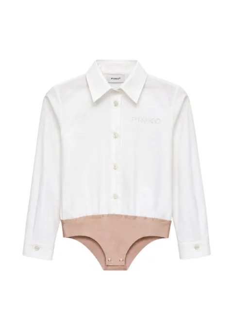 Pinko Kids body camisero con logo bordado