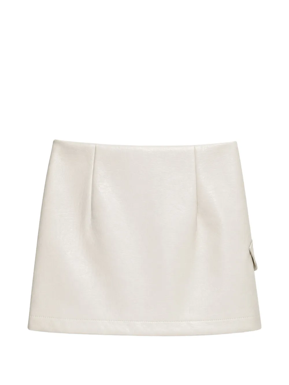 Pinko Kids Rok met textuur afwerking en rits Beige