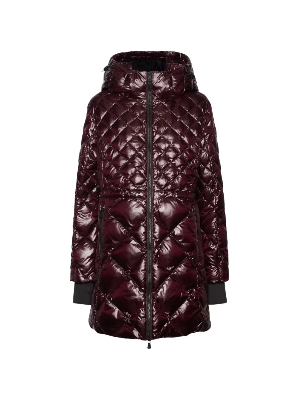 ELENA MIRÒ quilted hooded coat - Violet ELENA MIRÒ quilted hooded coat - Violet