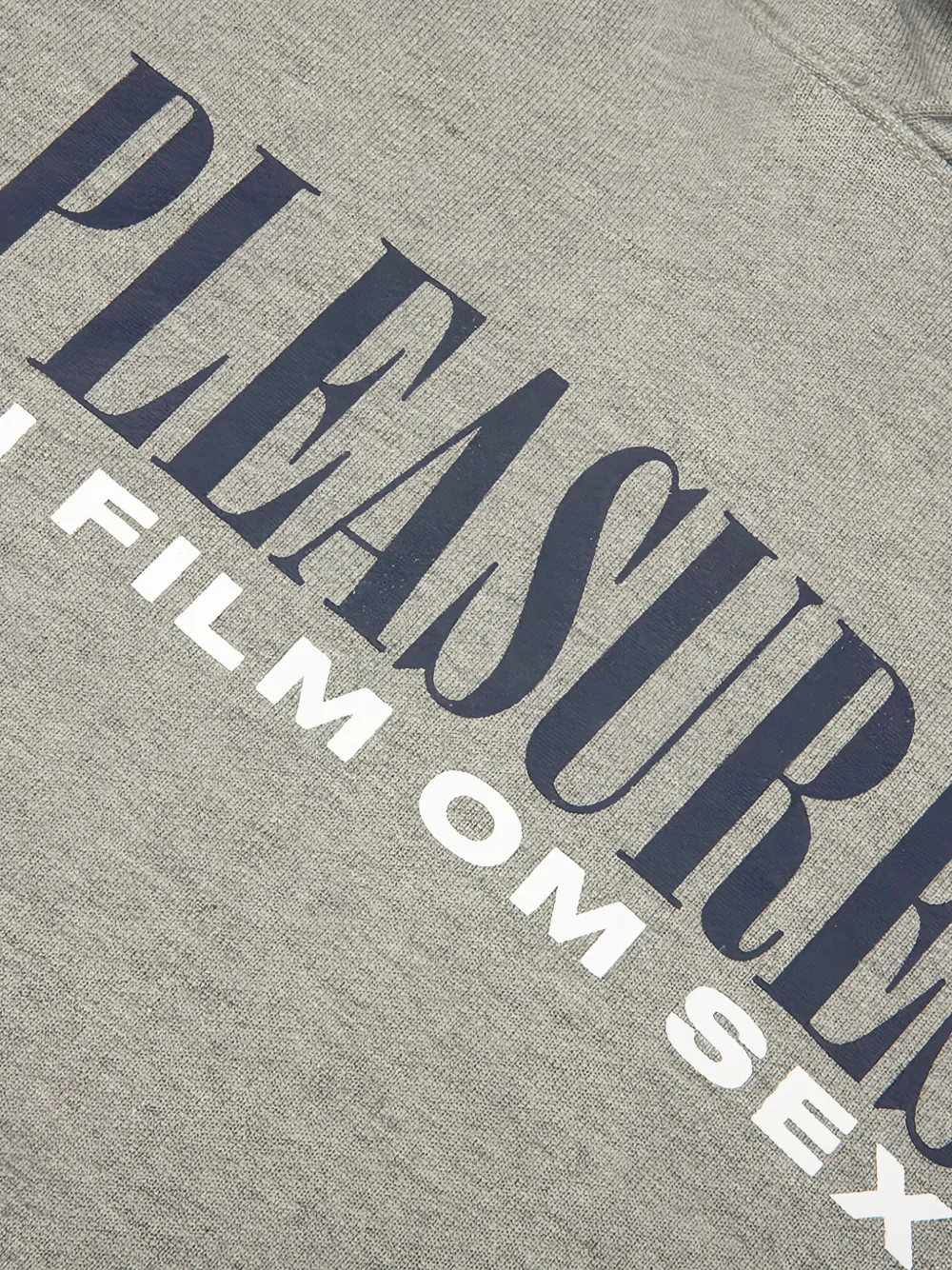 Pleasures Hoodie met logoprint Grijs