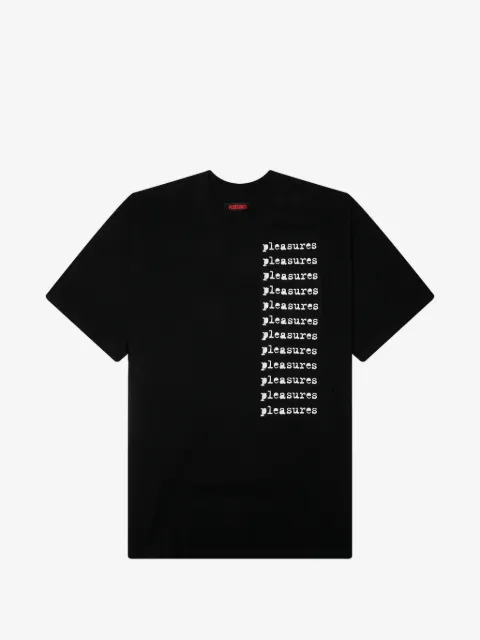 Pleasures logo-print T-shirt