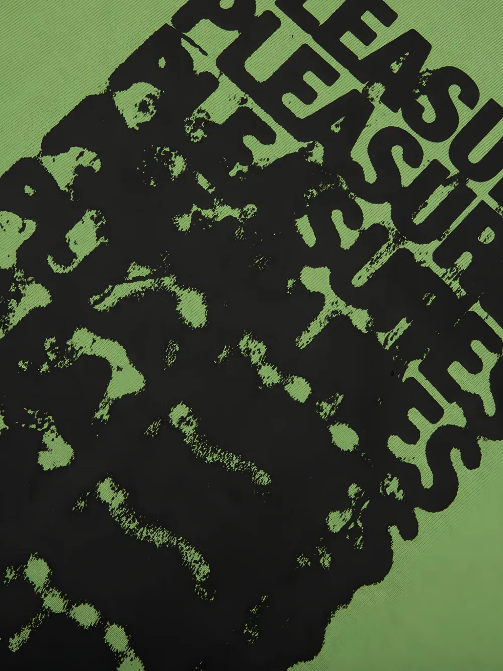Pleasures Immolate logo-print T-shirt Groen
