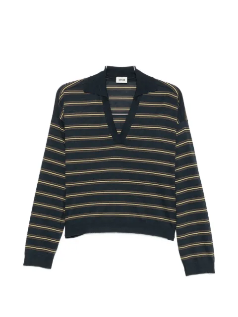 Drykorn striped v-neck top
