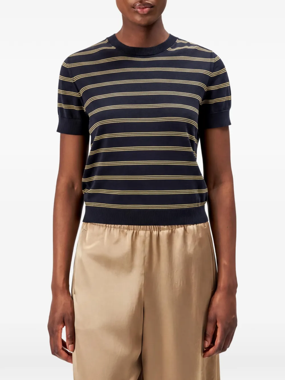 Drykorn Ronija gestreept T-shirt met korte mouwen Blauw