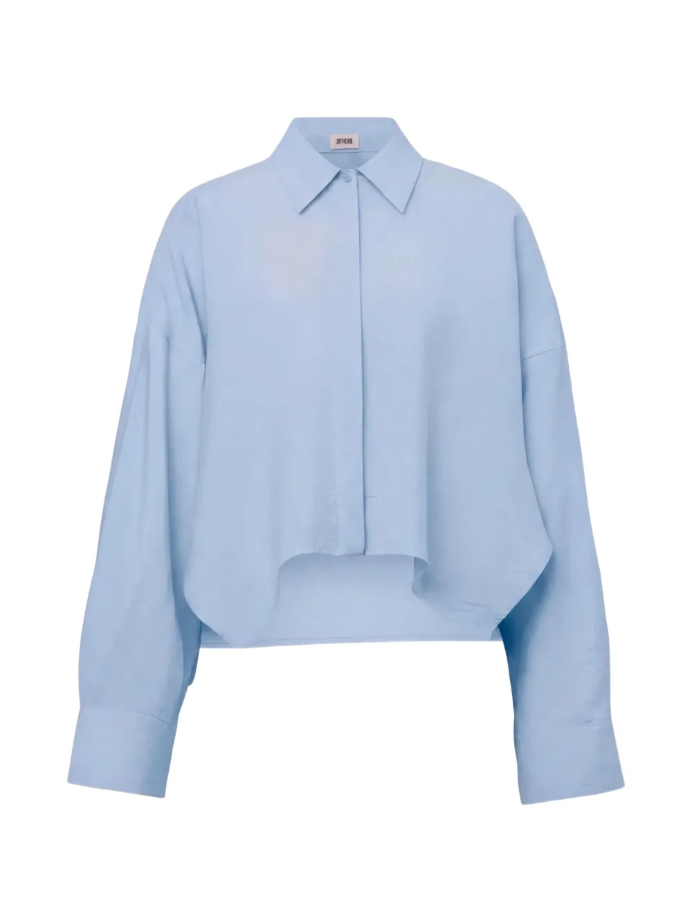Drykorn Oshia asymmetric-hem shirt - Blau