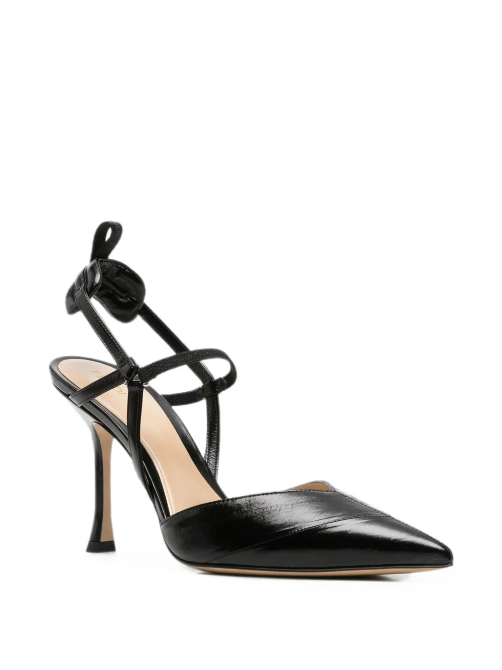 FENDI Slingback pumps met puntige neus Zwart