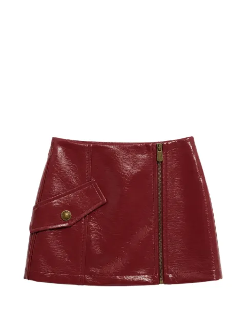 Pinko Kids falda con cremallera y acabado arrugado
