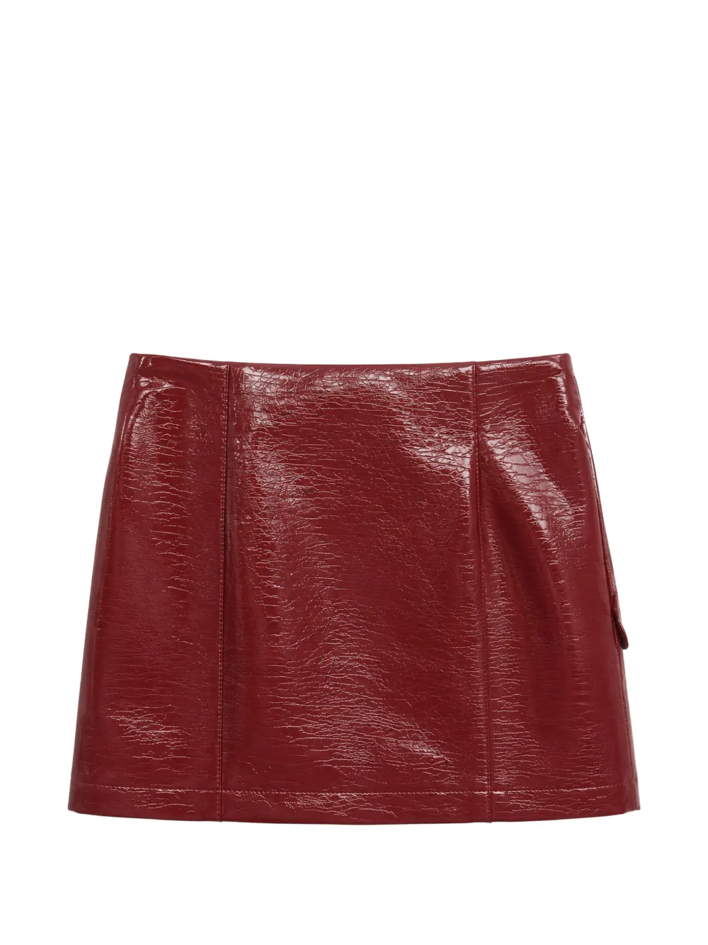 Pinko Kids Rok met gekreukte afwerking en ritssluiting Rood