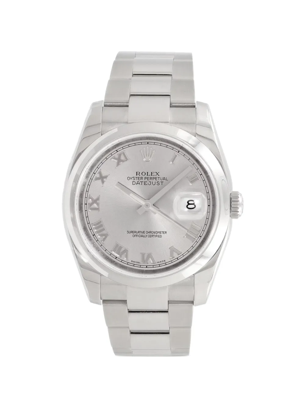 Rolex Datejust Roman Numerals 36mm watch - Argento