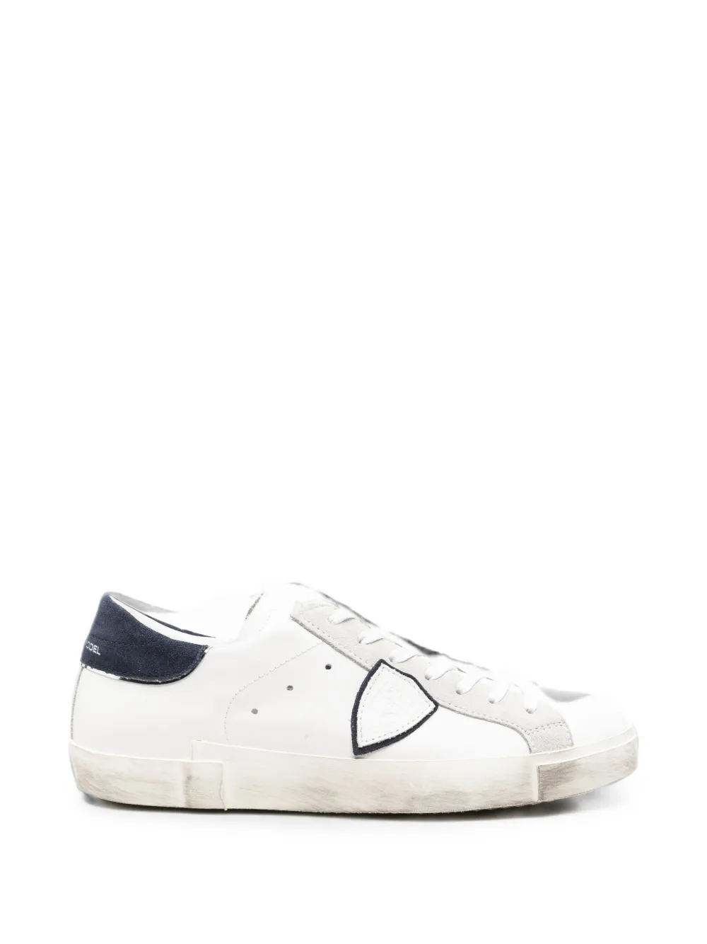 Philippe Model Paris distressed leather sneakers Wit