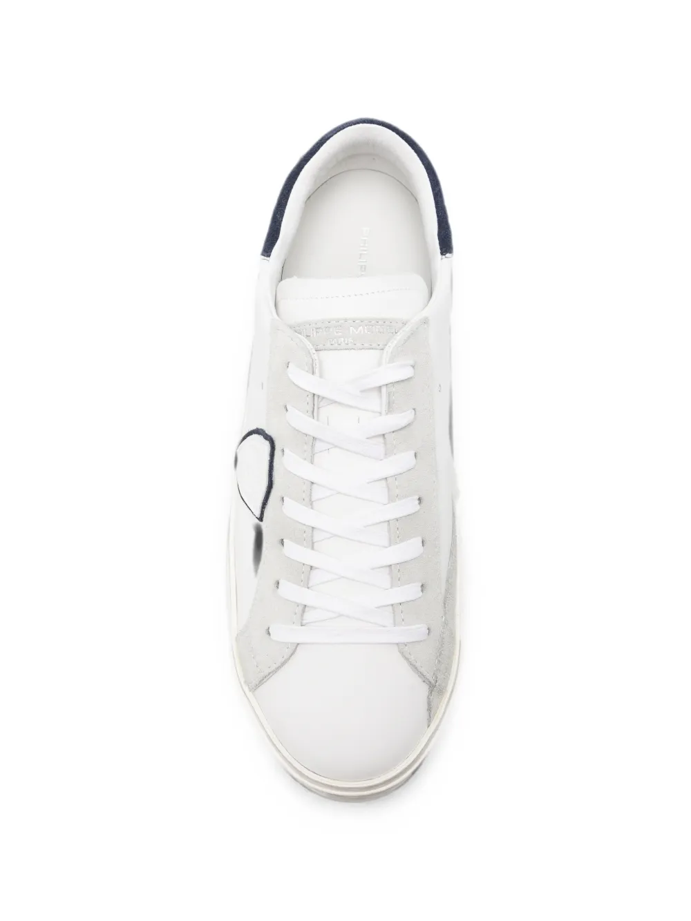 Philippe Model Paris distressed leather sneakers Wit