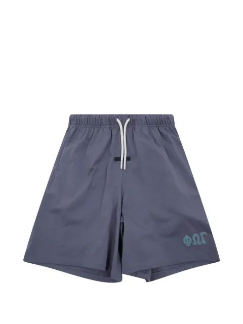 FEAR OF GOD ESSENTIALS KIDS Shorts con logo e coulisse