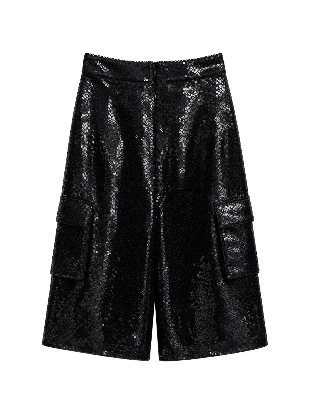 Pinko Kids Cargo broek met pailletten Zwart