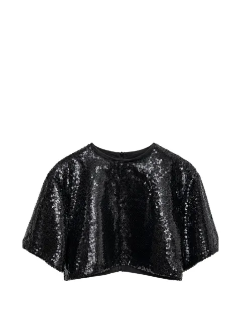 Pinko Kids camiseta corta con lentejuelas