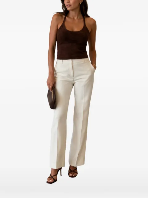 Stouls Cherry open-back halterneck top