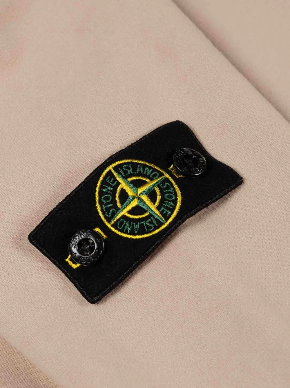 Stone Island Junior Hoodie met patch Beige