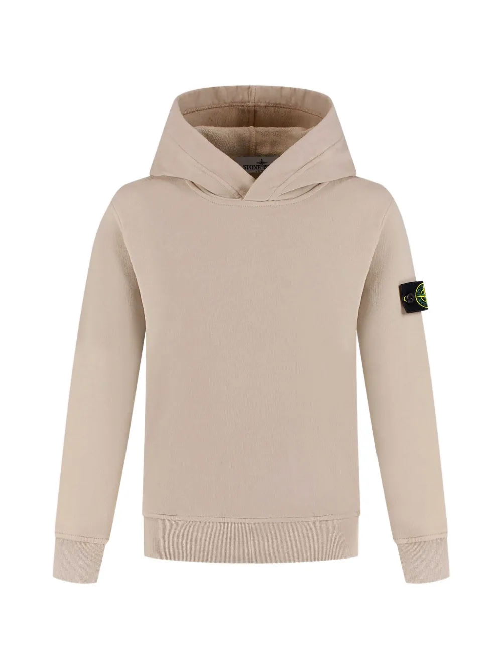 Stone Island Junior Compass-patch hoodie - Toni neutri