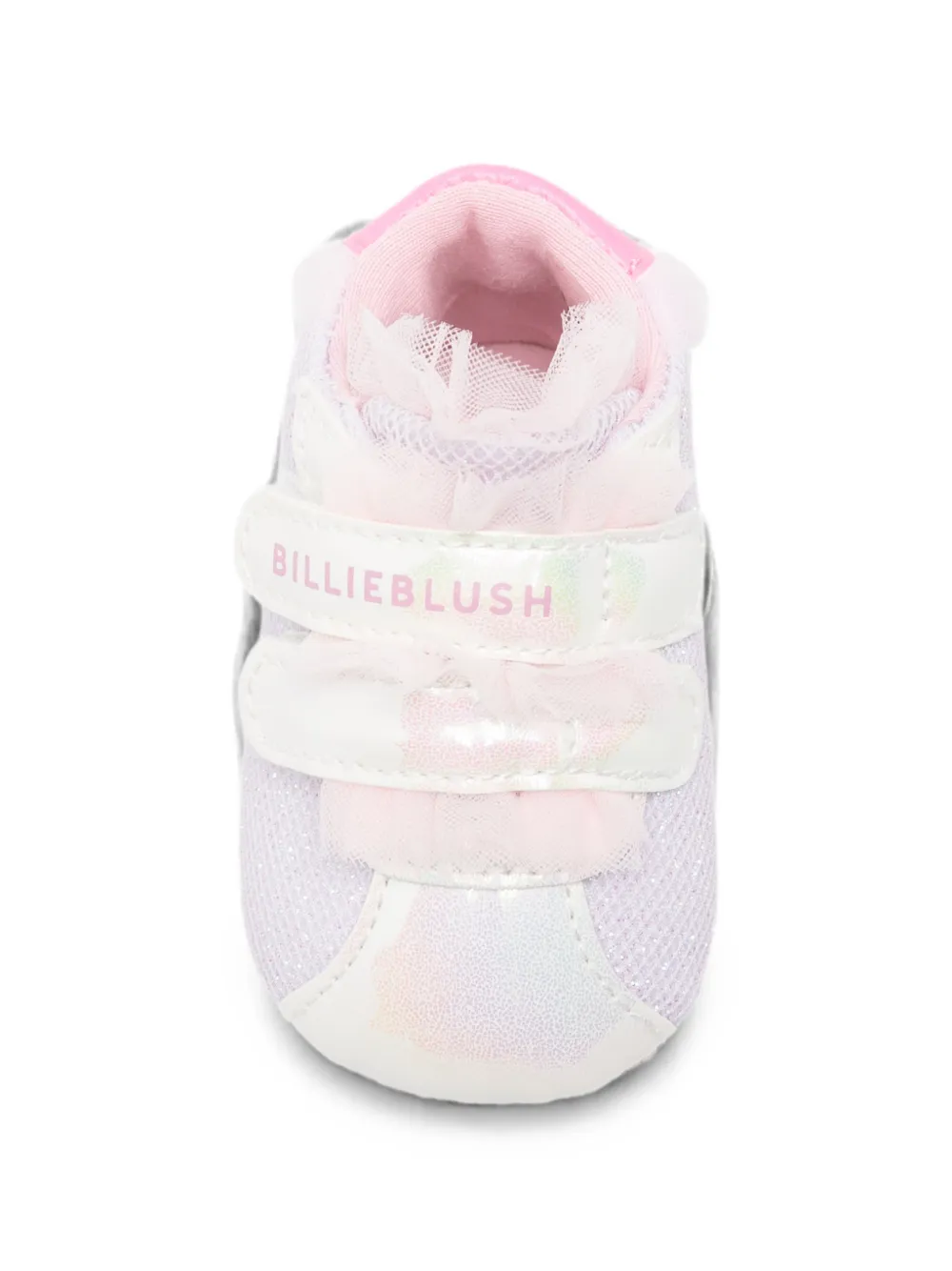 Billieblush tulle-trimmed touch-strap pre-walkers Wit