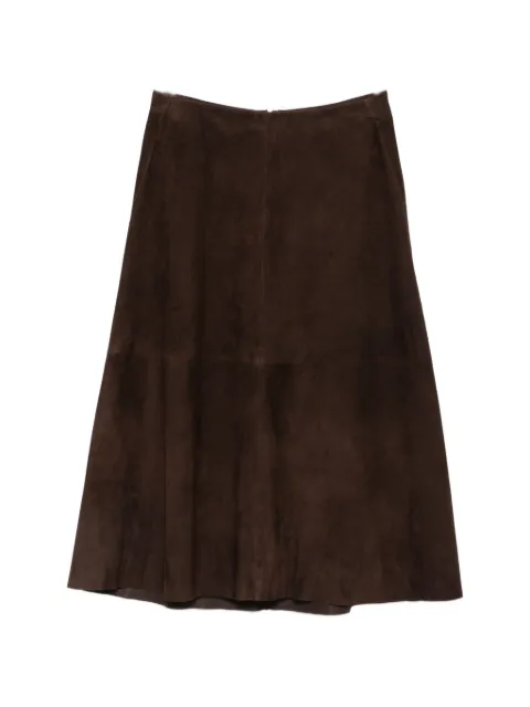 Arma suede panelled midi skirt