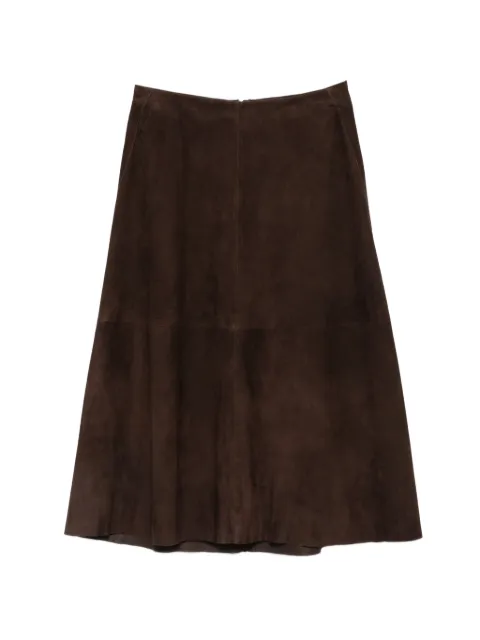 Arma suede panelled midi skirt