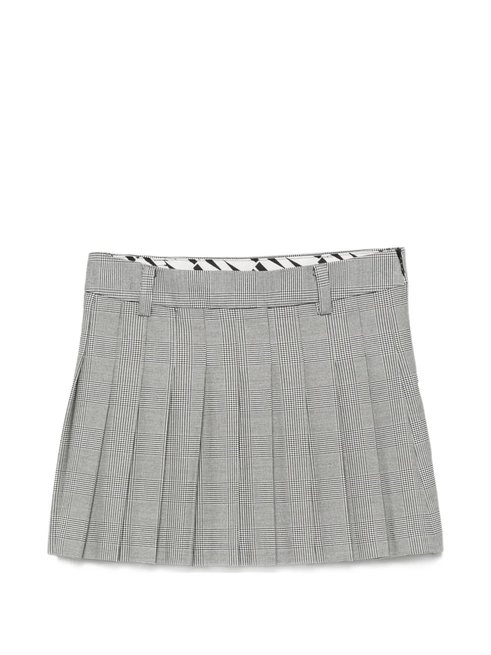 WRSTBHVR Nuria check pleated skirt - Grau