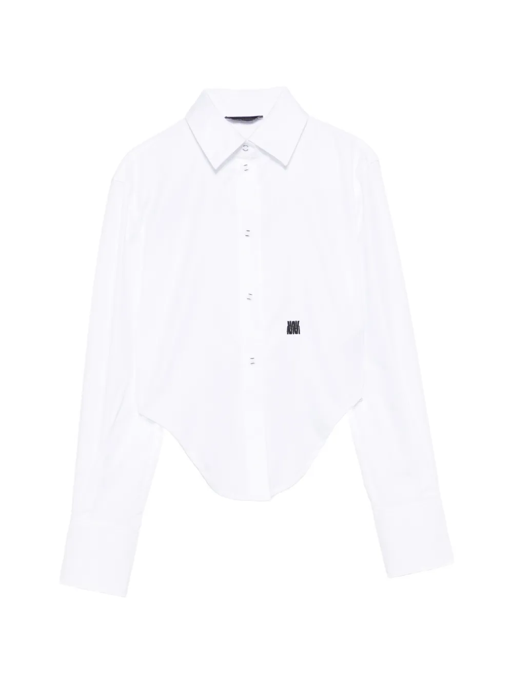 WRSTBHVR Quinn logo-embroidered shirt - Weiß