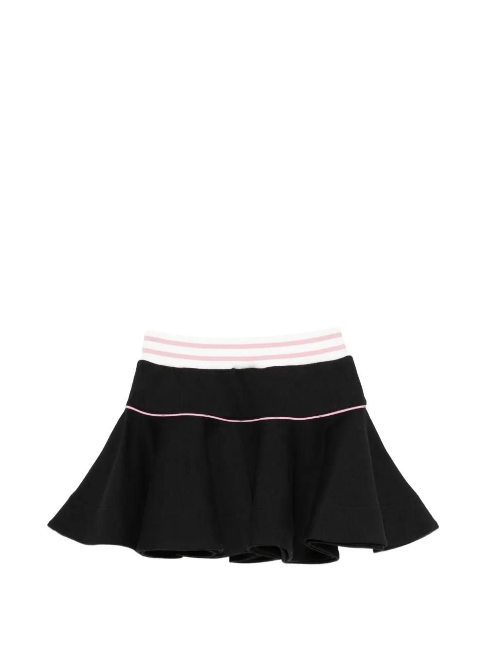 Fendi Kids Plooirok met geborduurd logo Zwart