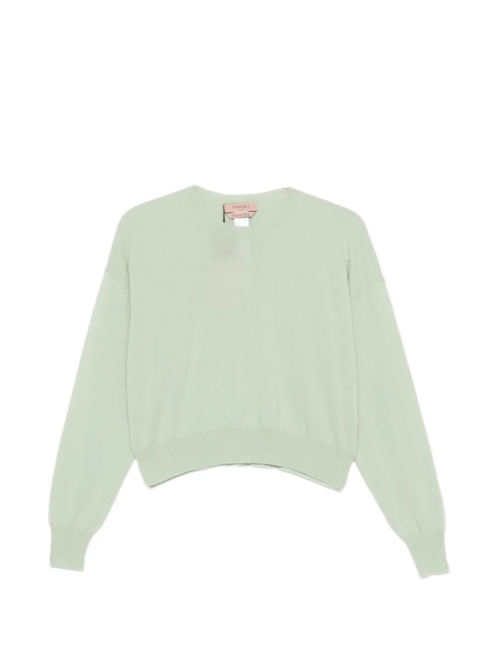 TWINSET ribbed-trim sweatshirt - Grün
