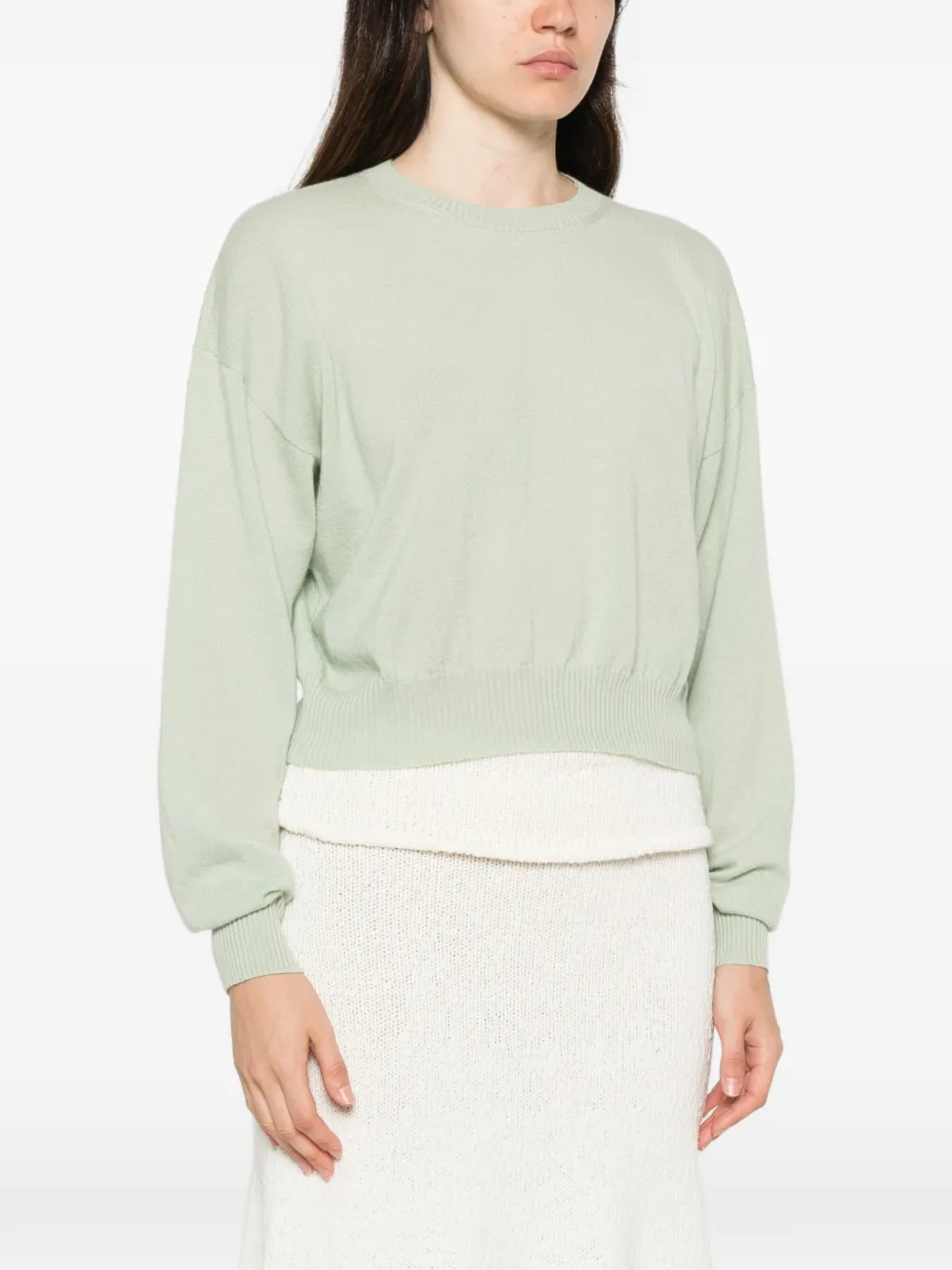 TWINSET Sweater met geribbelde afwerking Groen