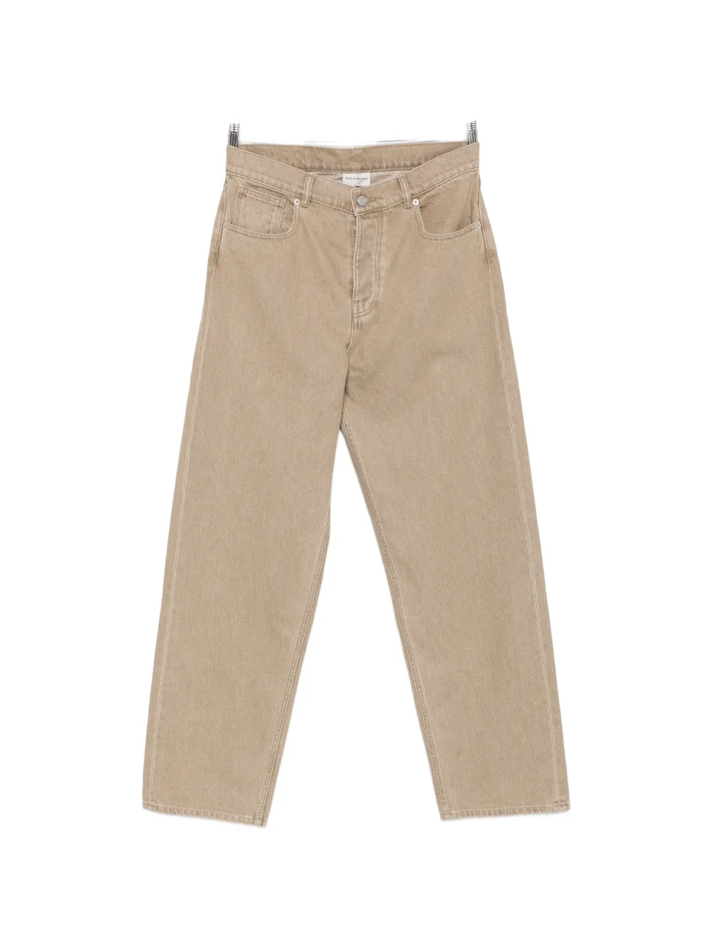 Drôle De Monsieur belt-loop straight-leg jeans - Nude